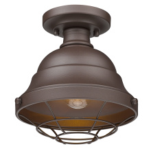 Golden Canada 7316-OSF TBZ - Golden Lighting Bartlett 1-light Outdoor Ceiling in Textured Bronze